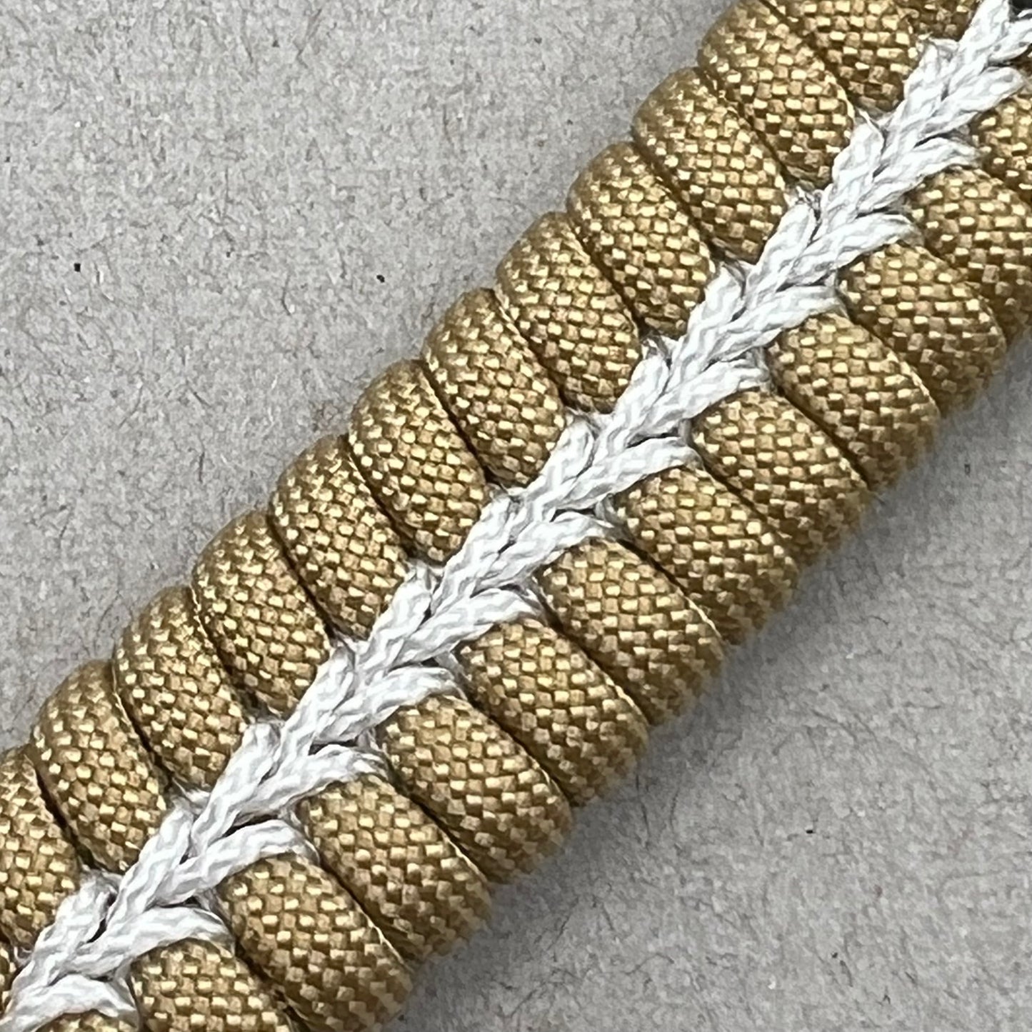 United States Navy bracelet-Gold & White