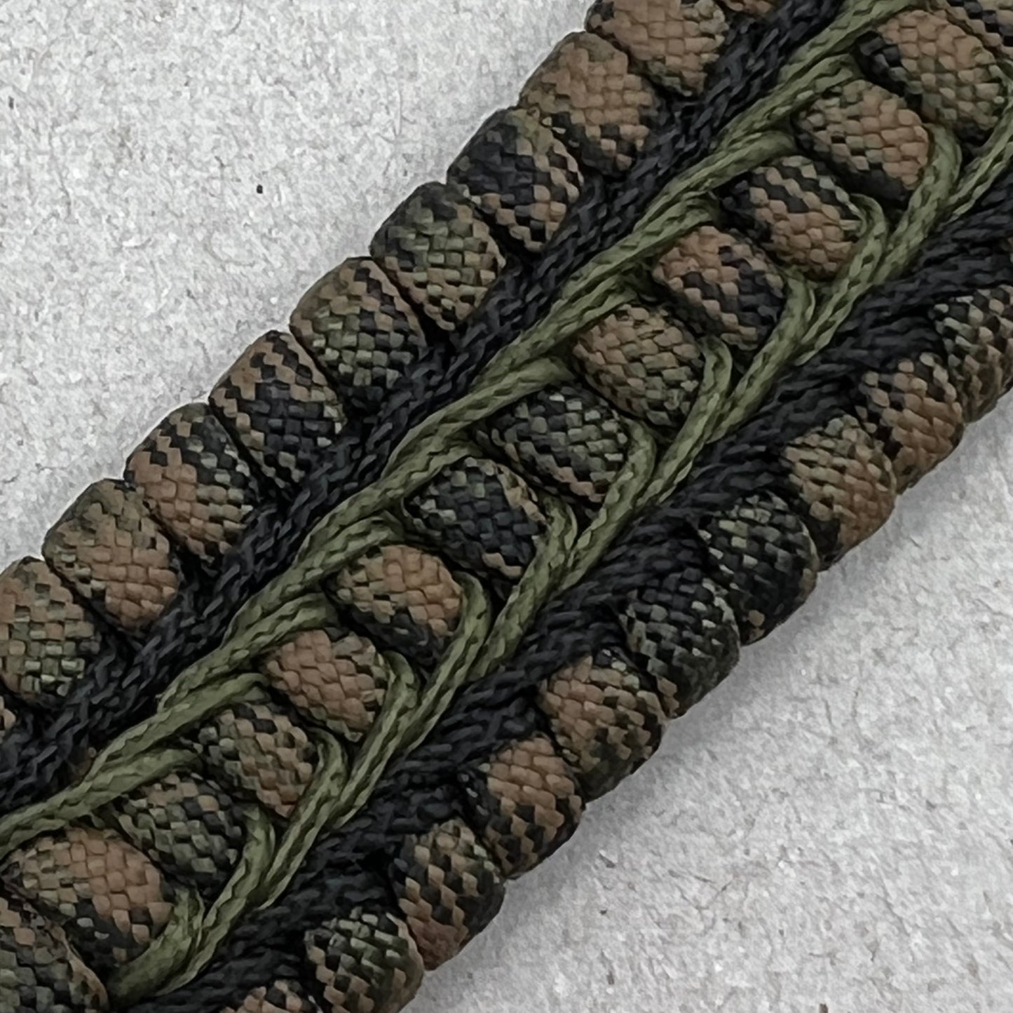 United States Army bracelet-Tactical Camo, Black & OD