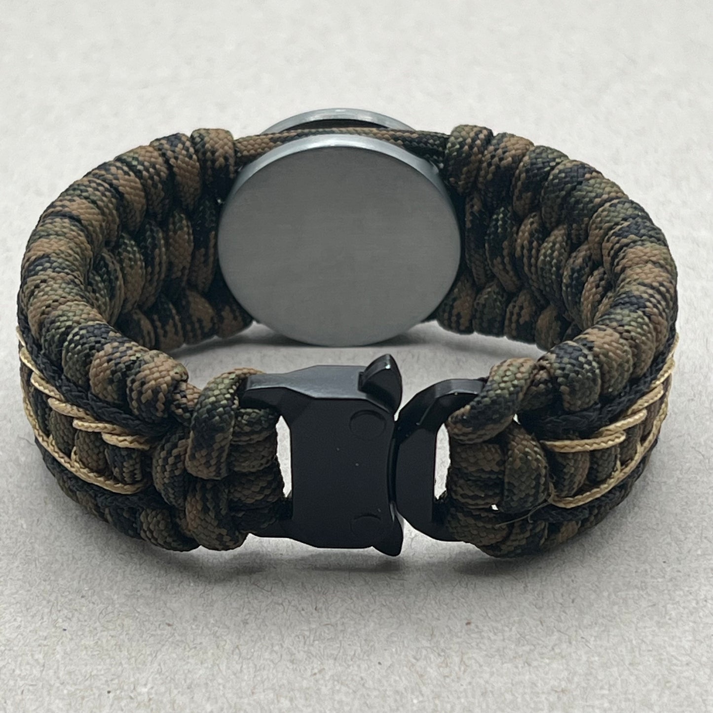 United States Army bracelet-Tactical Camo, Black & Bronze