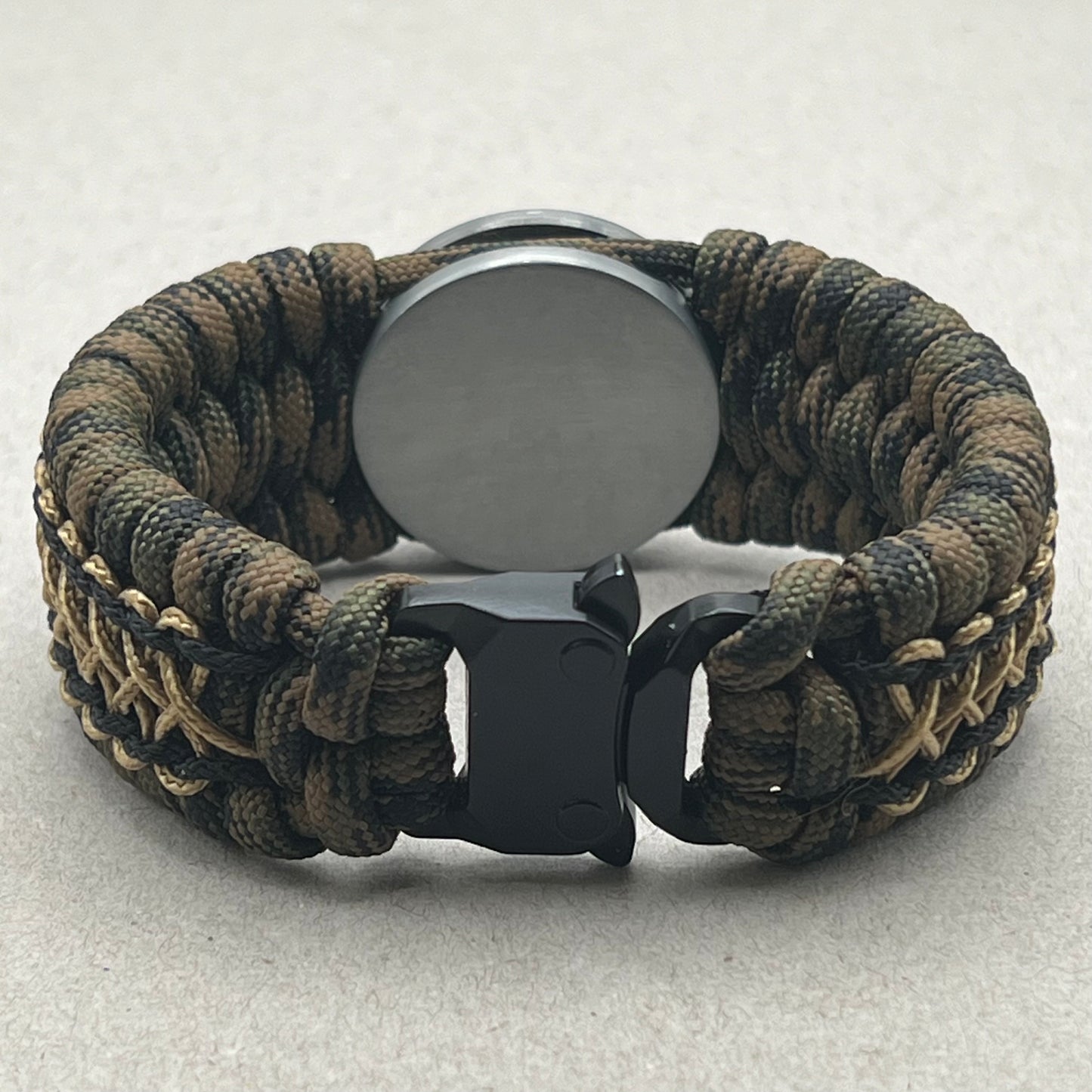 United States Army bracelet-Tactical Camo, Black & Bronze