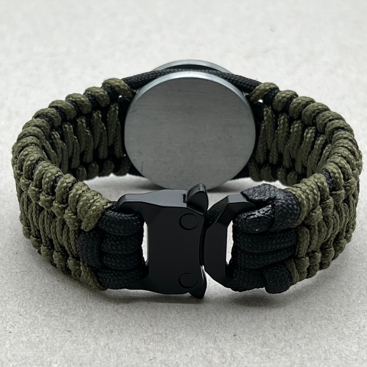 United States Army bracelet-M4 weave; Olive Drab & Black