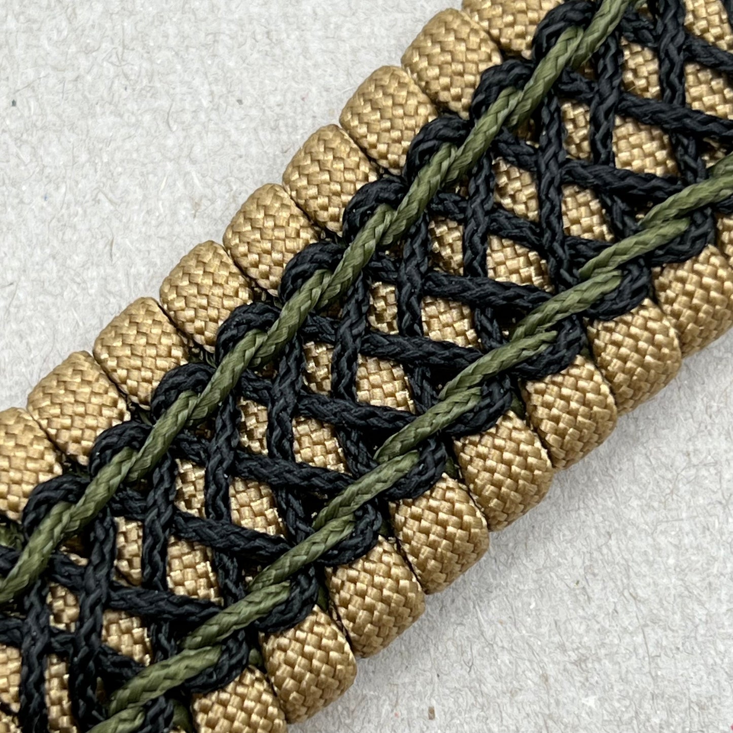 United States Army bracelet-Golden Tan, Black & OD