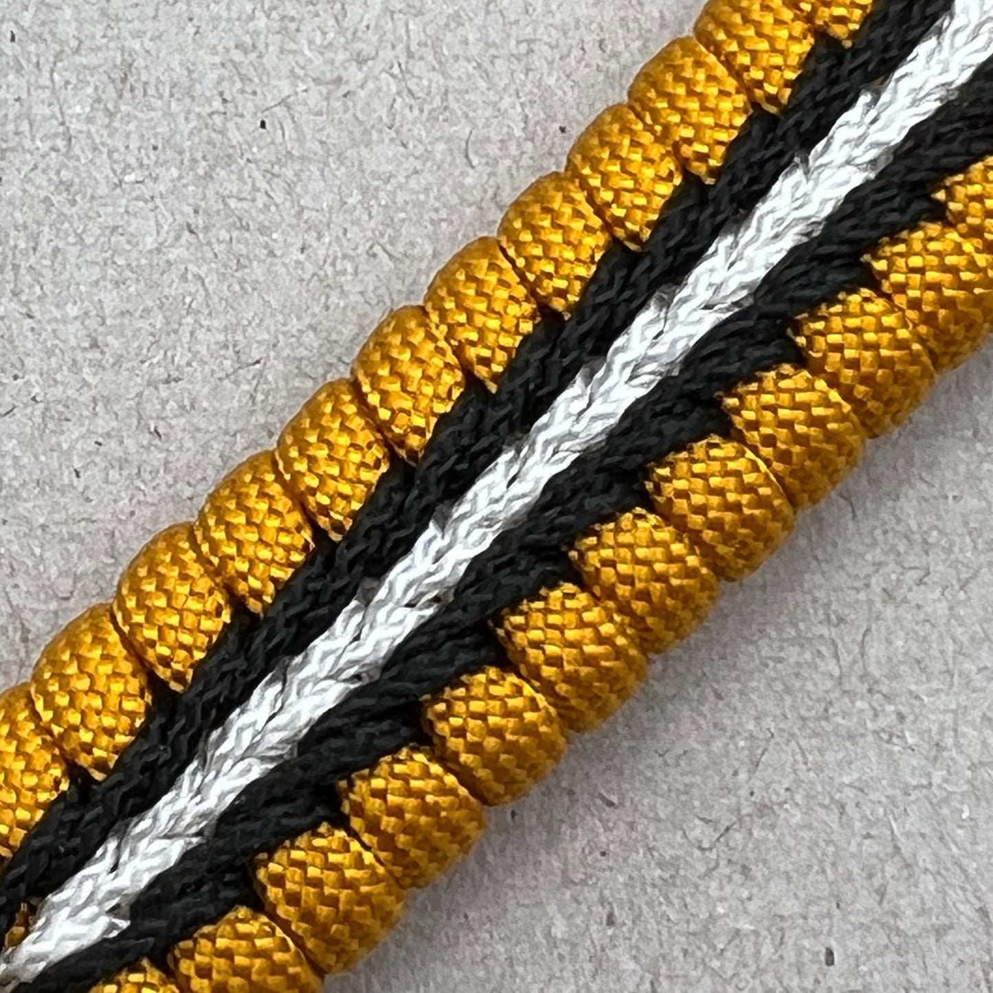 United States Army bracelet-Goldenrod, Black & White