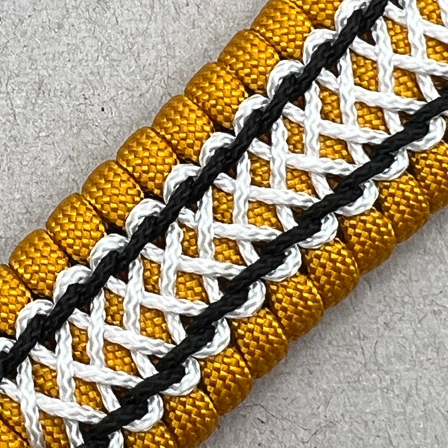 United States Army bracelet-Goldenrod, Black & White