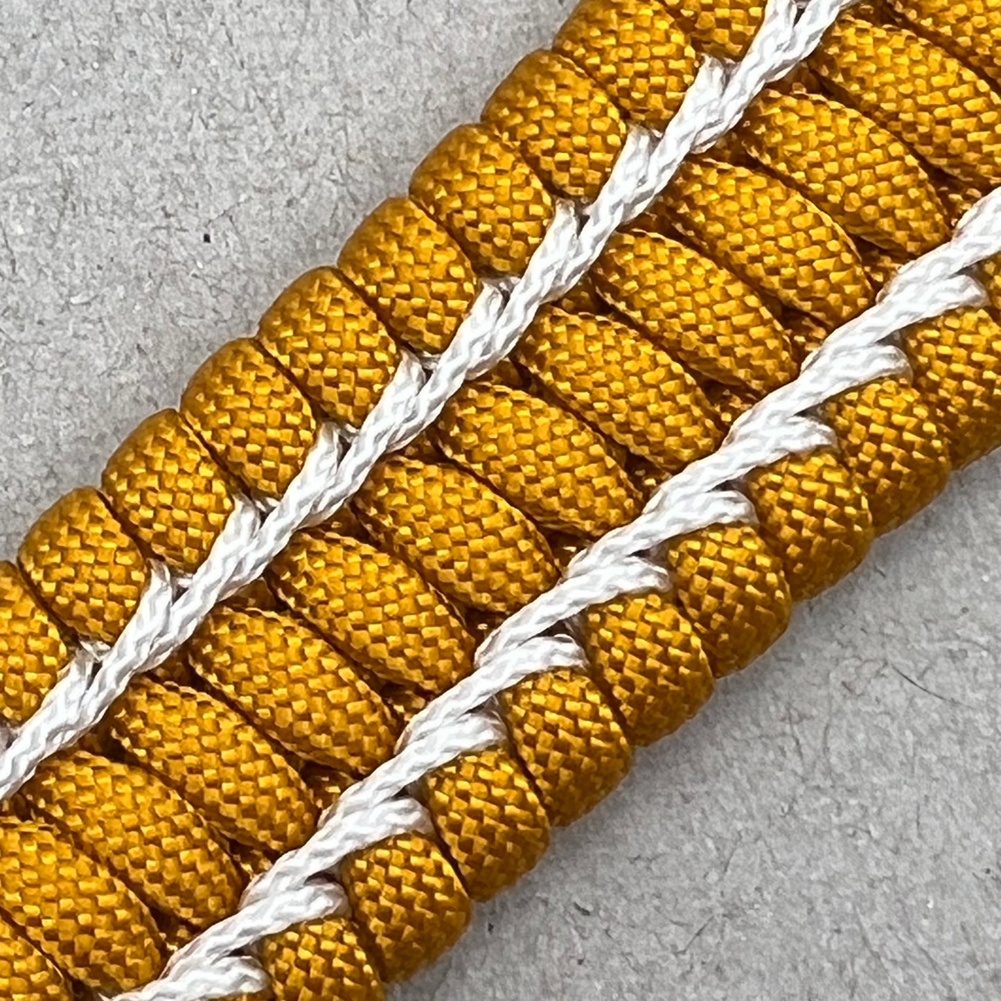 United States Army bracelet-Goldenrod & White