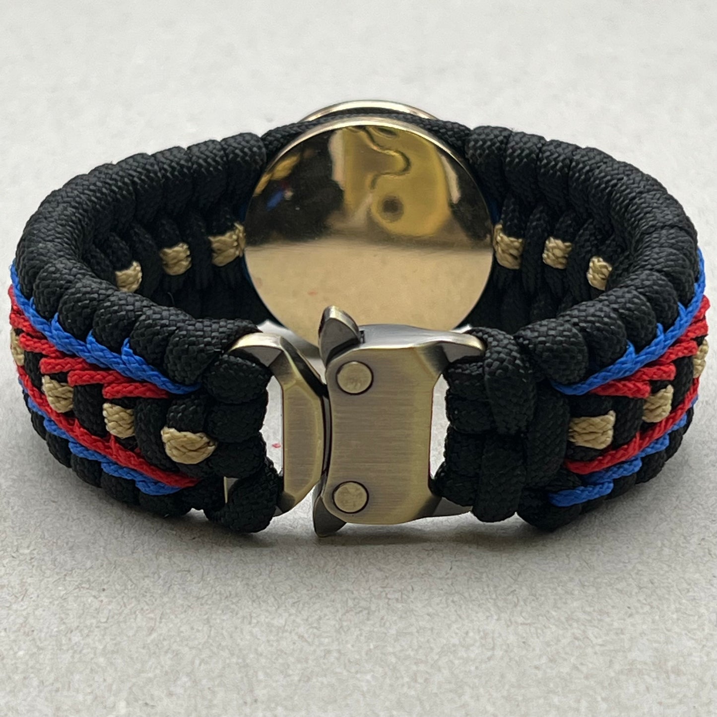 Marine Corps bracelet-Officer EGA-Black, Blue, Red & Gold