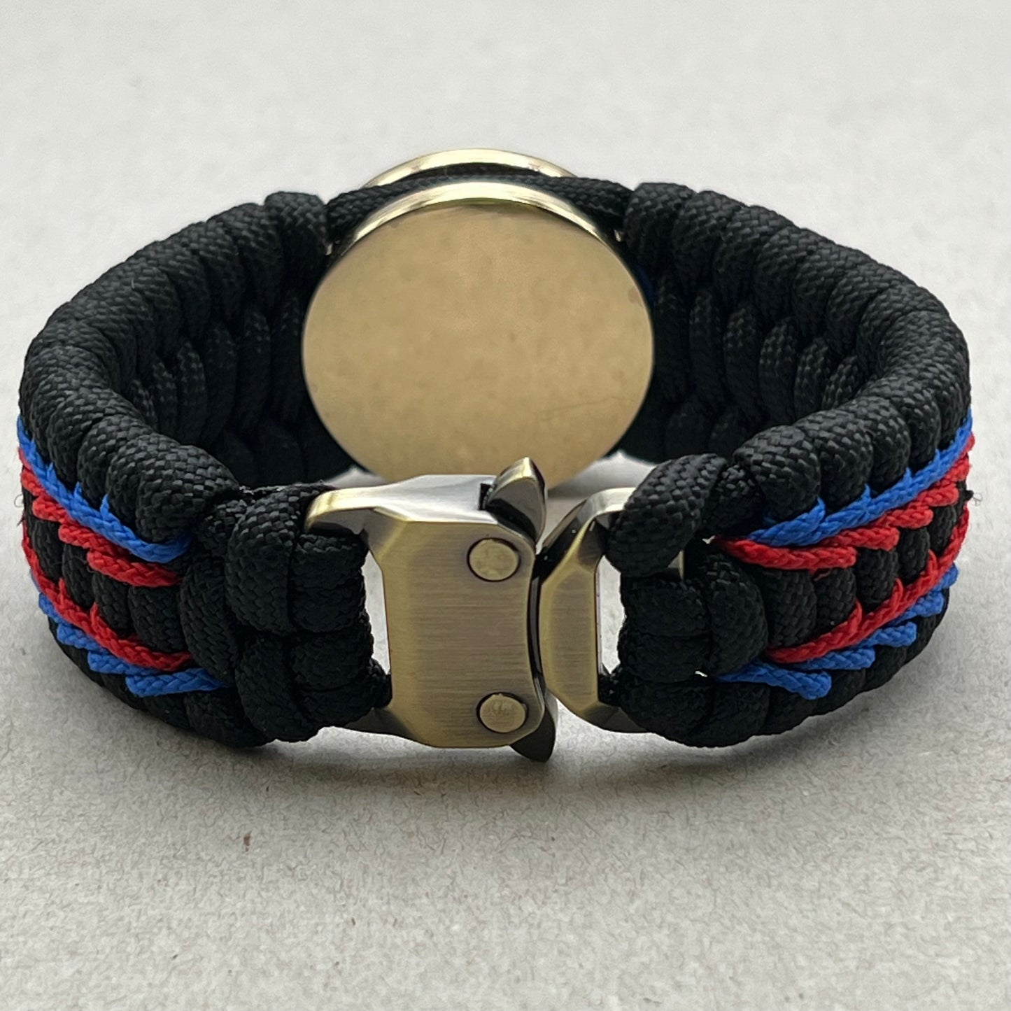 Marine Corps bracelet-Officer EGA-Black, Blue & Red