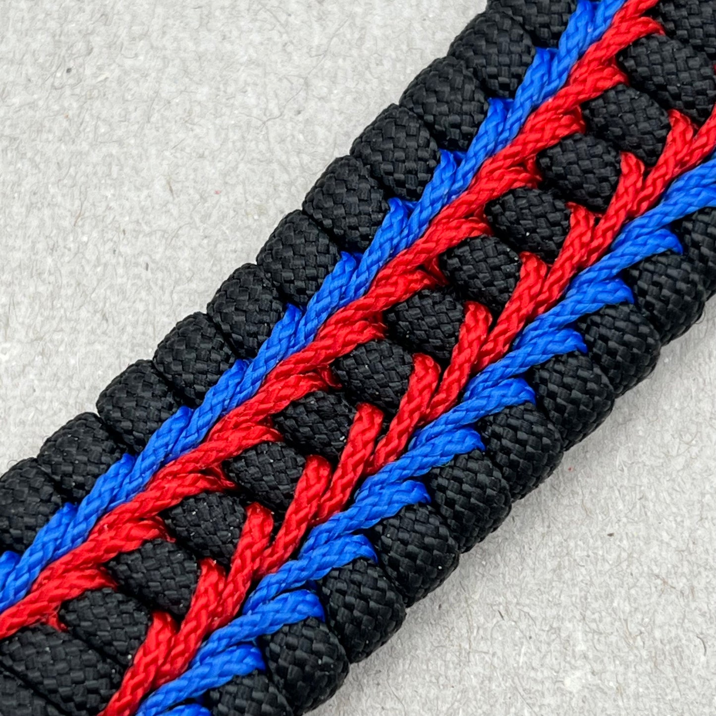 Marine Corps bracelet-Officer EGA-Black, Blue & Red