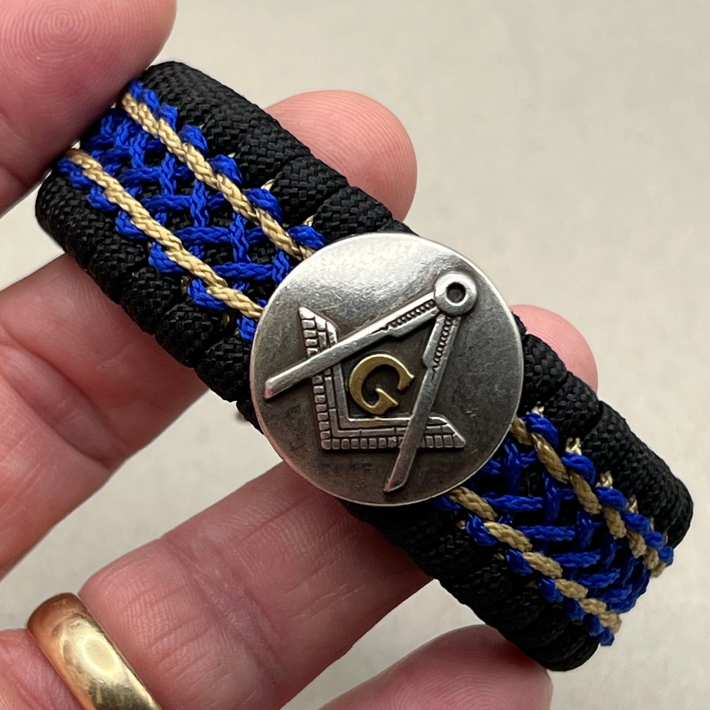 Freemason Square and Compass bracelet