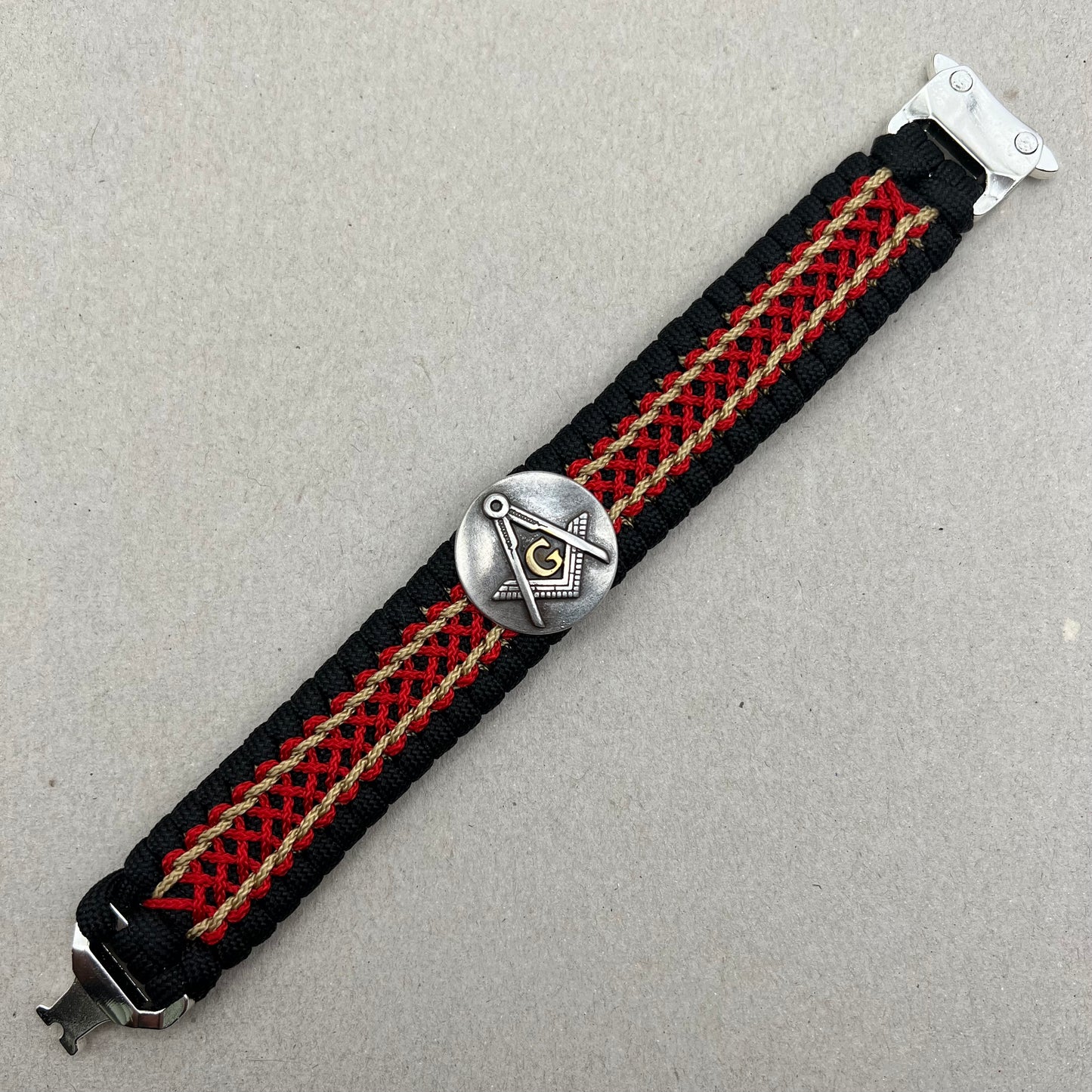 Freemason Square and Compass bracelet