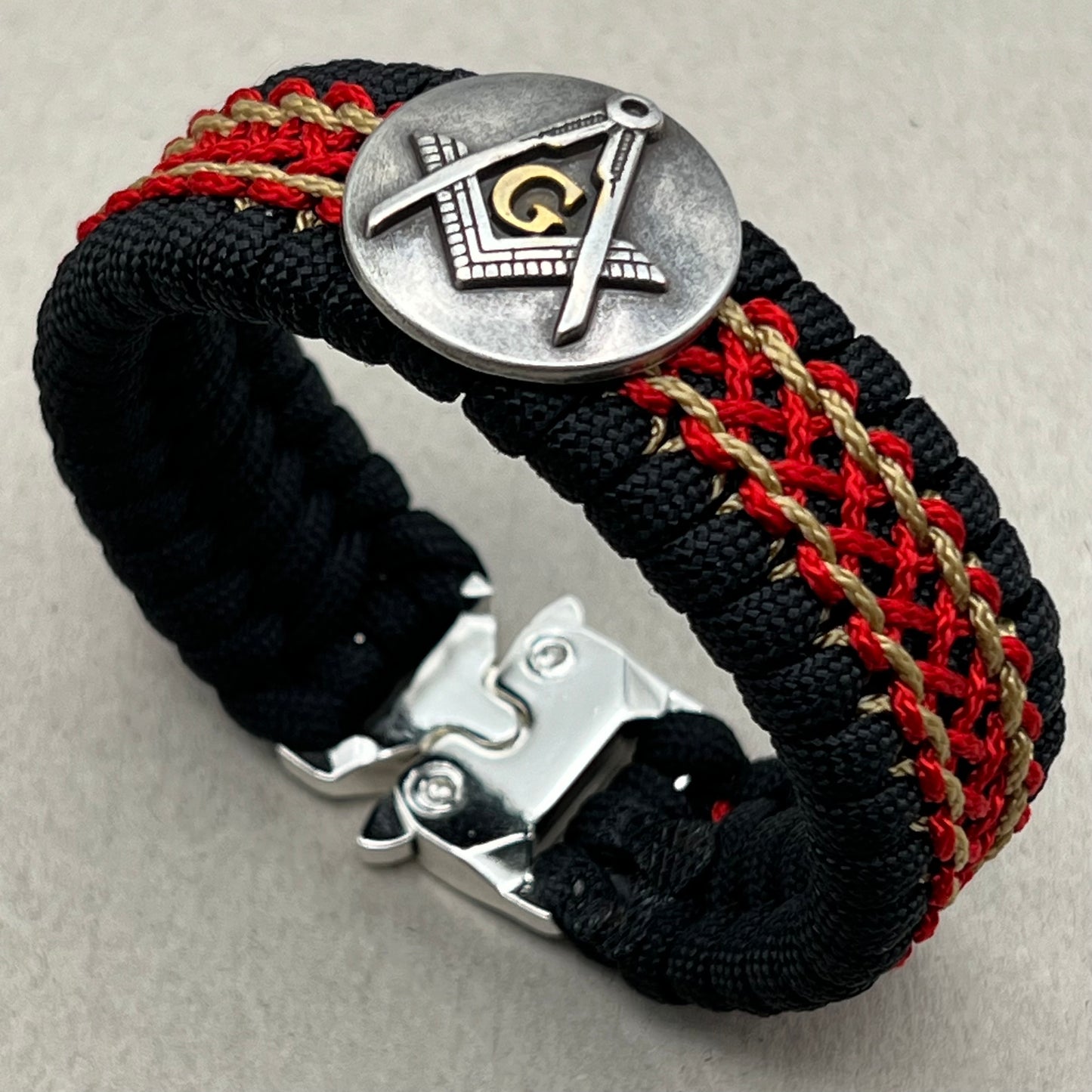 Freemason Square and Compass bracelet