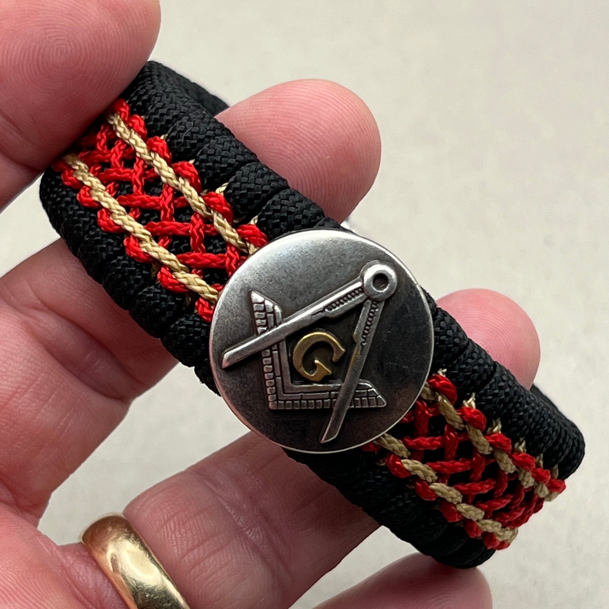 Freemason Square and Compass bracelet