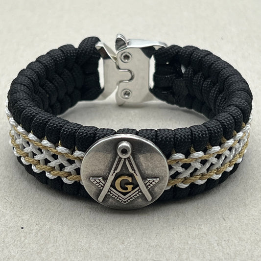 Freemason Square and Compass bracelet