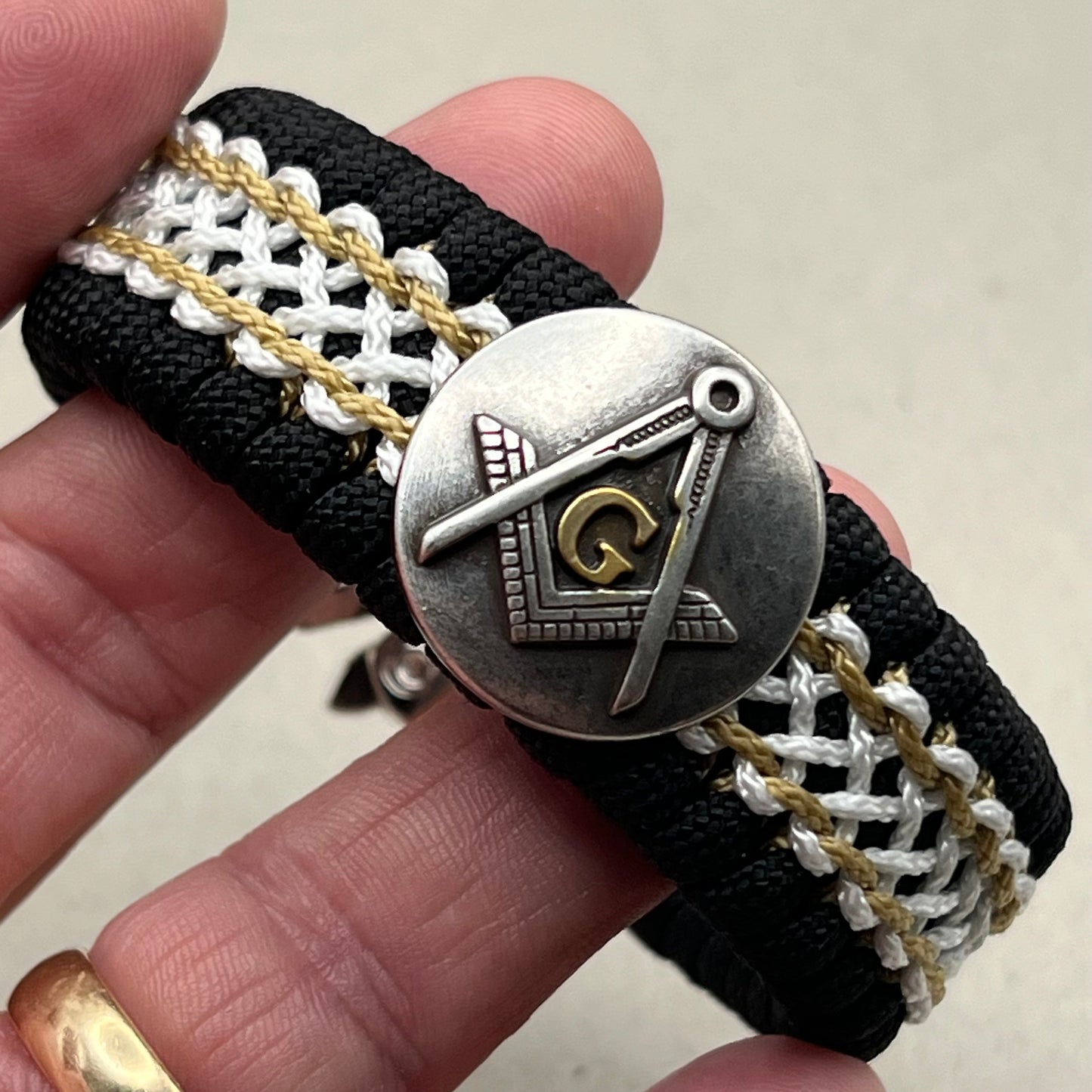 Freemason Square and Compass bracelet