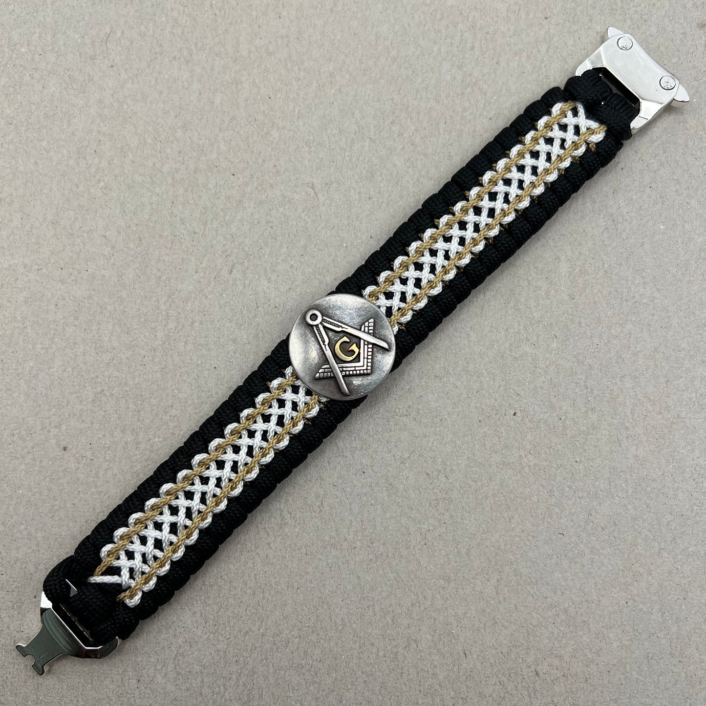 Freemason Square and Compass bracelet