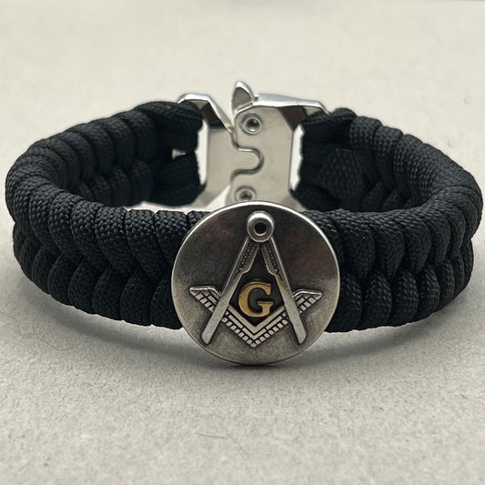 Freemason Square & Compass bracelet