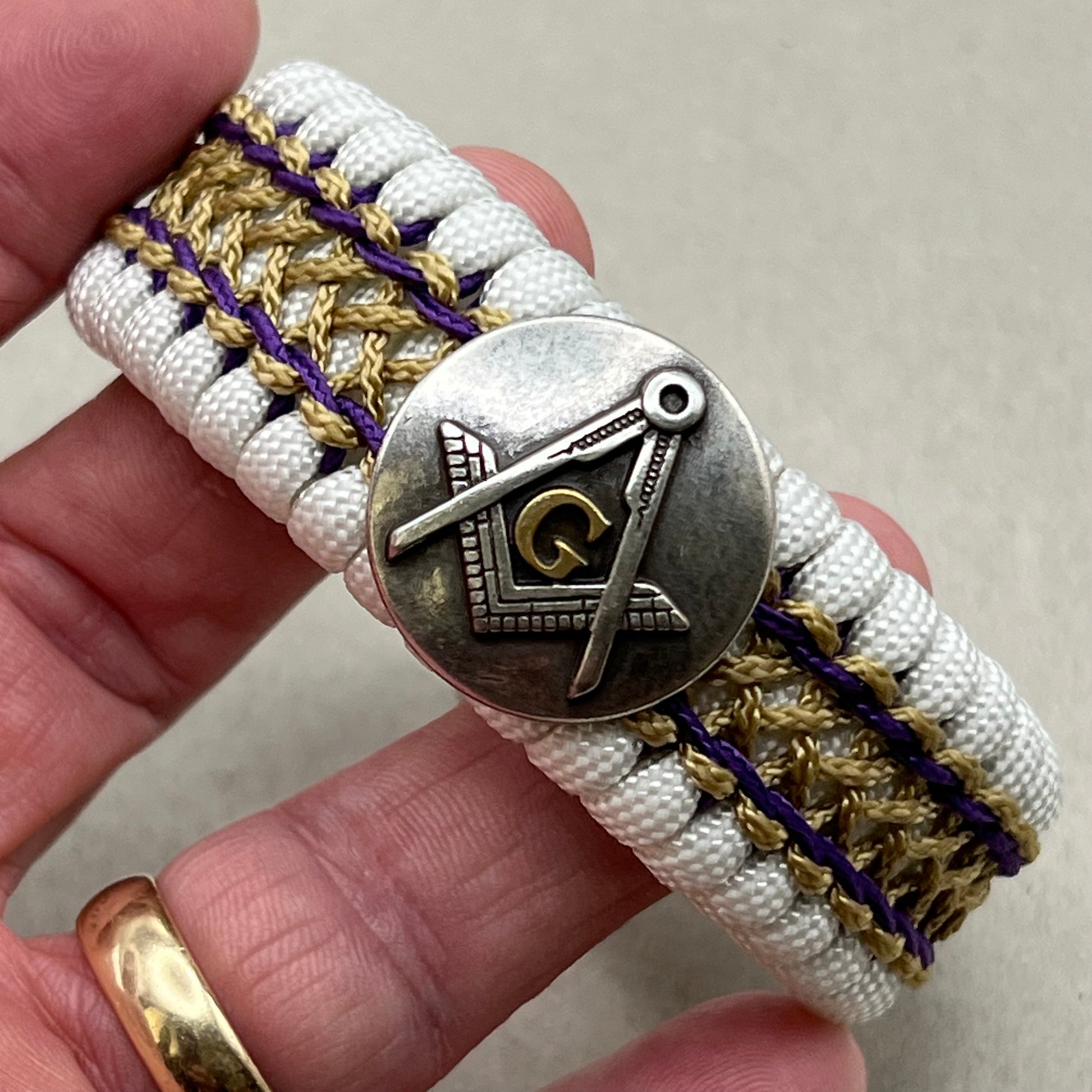 Freemason Square and Compass bracelet