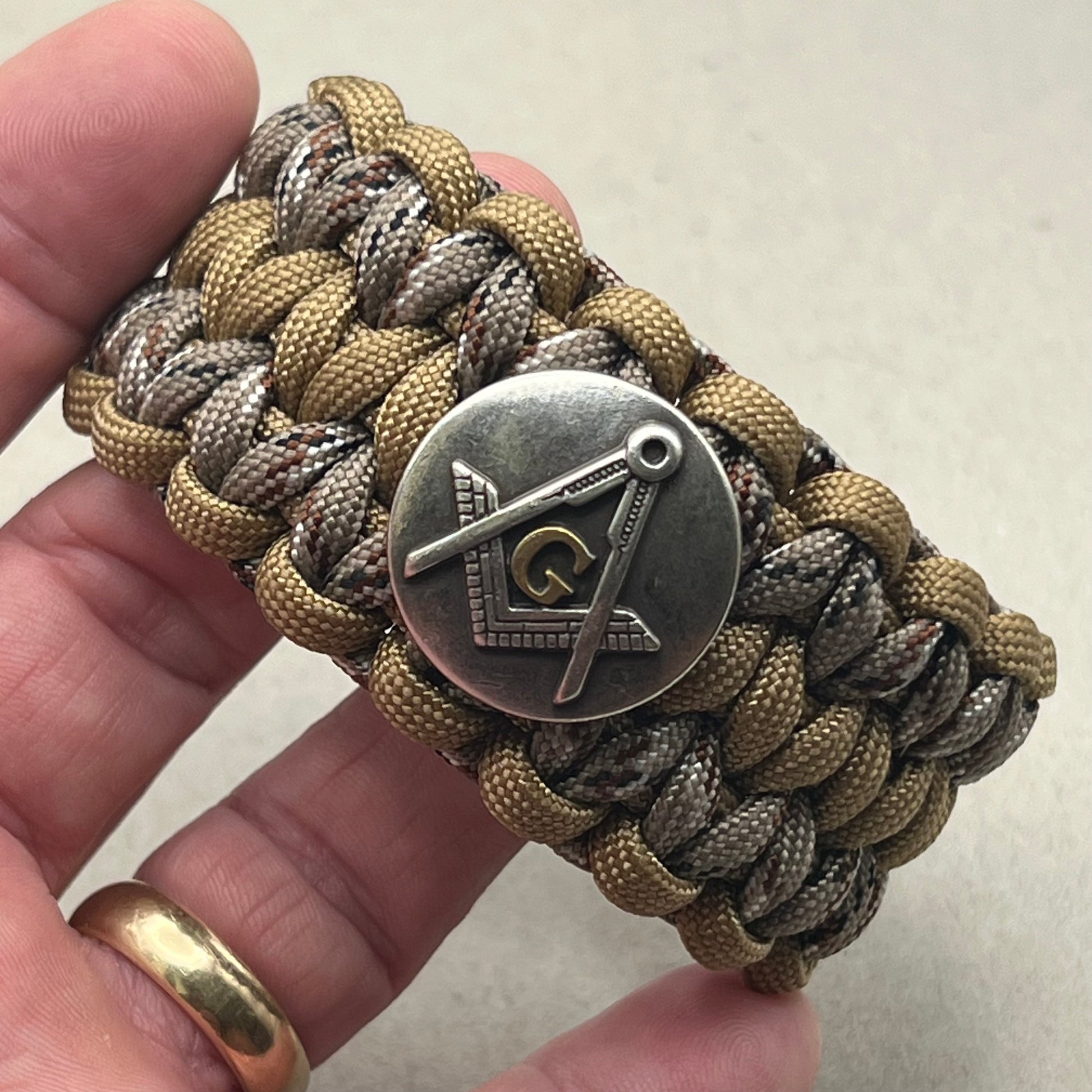 Freemason Square and Compass bracelet