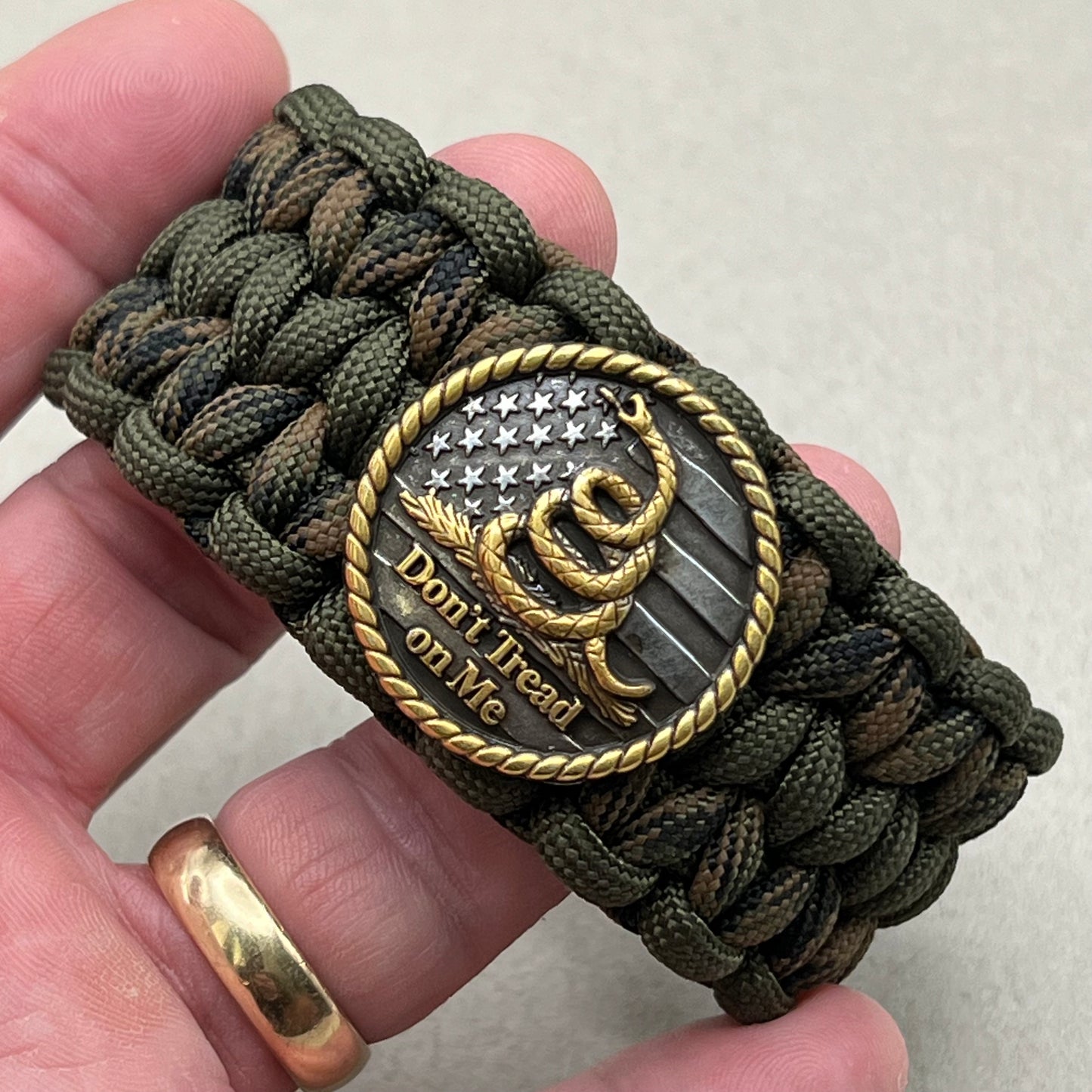 Don't Tread On Me bracelet | Olive Drab & Camo