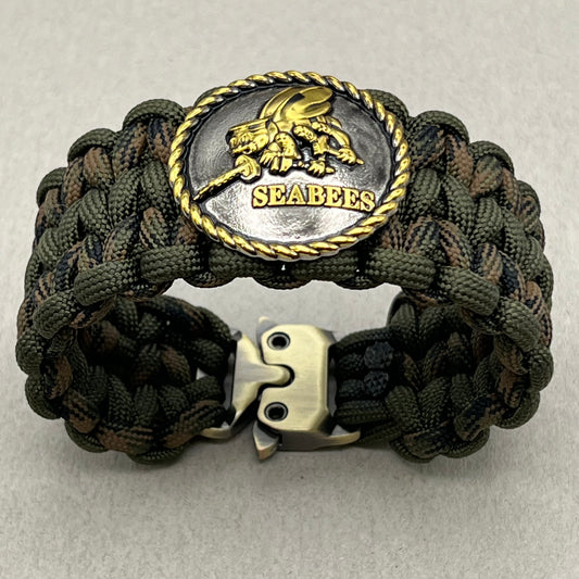 US Navy Seabees paracord bracelet