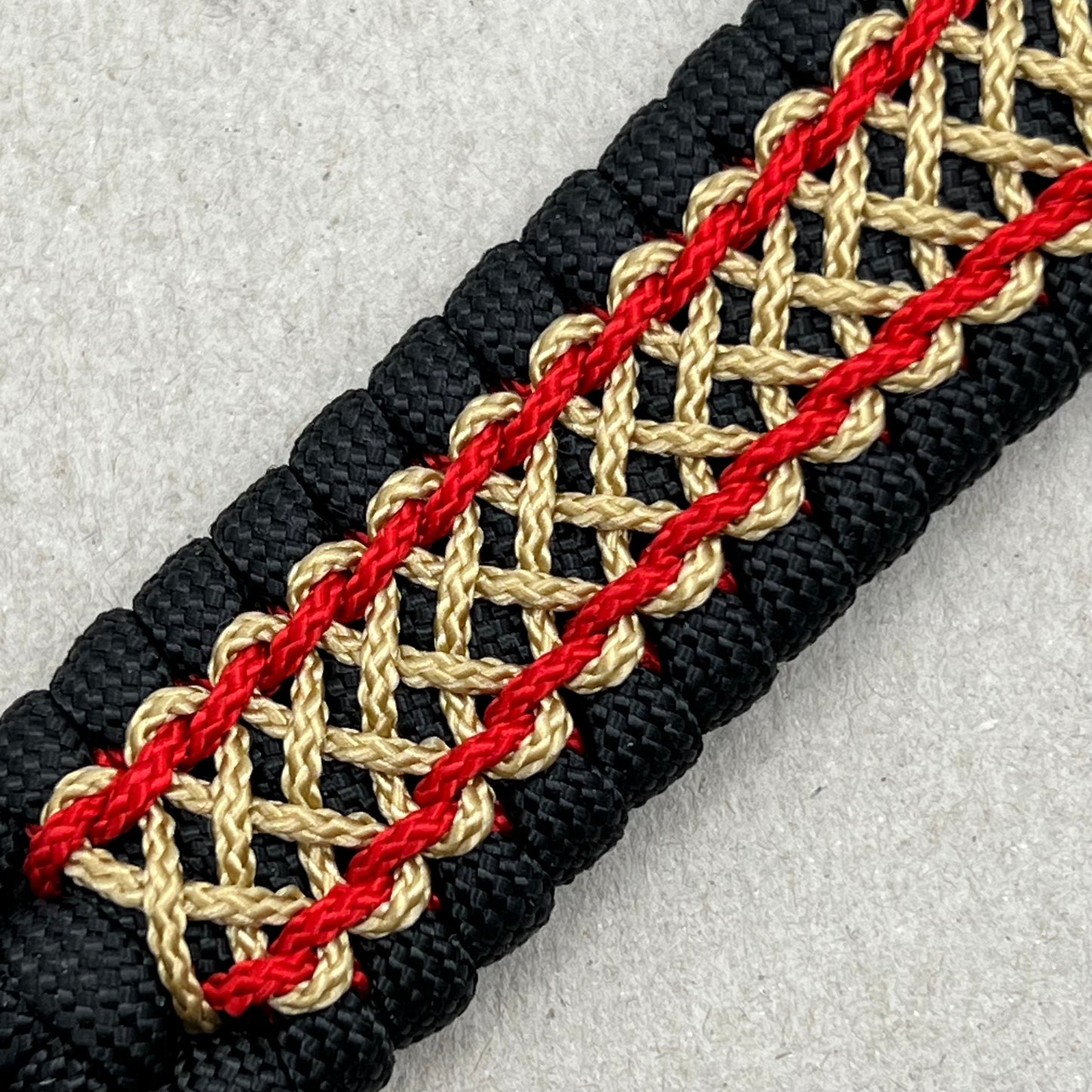 USMC Iwo Jima bracelet-Red & Gold