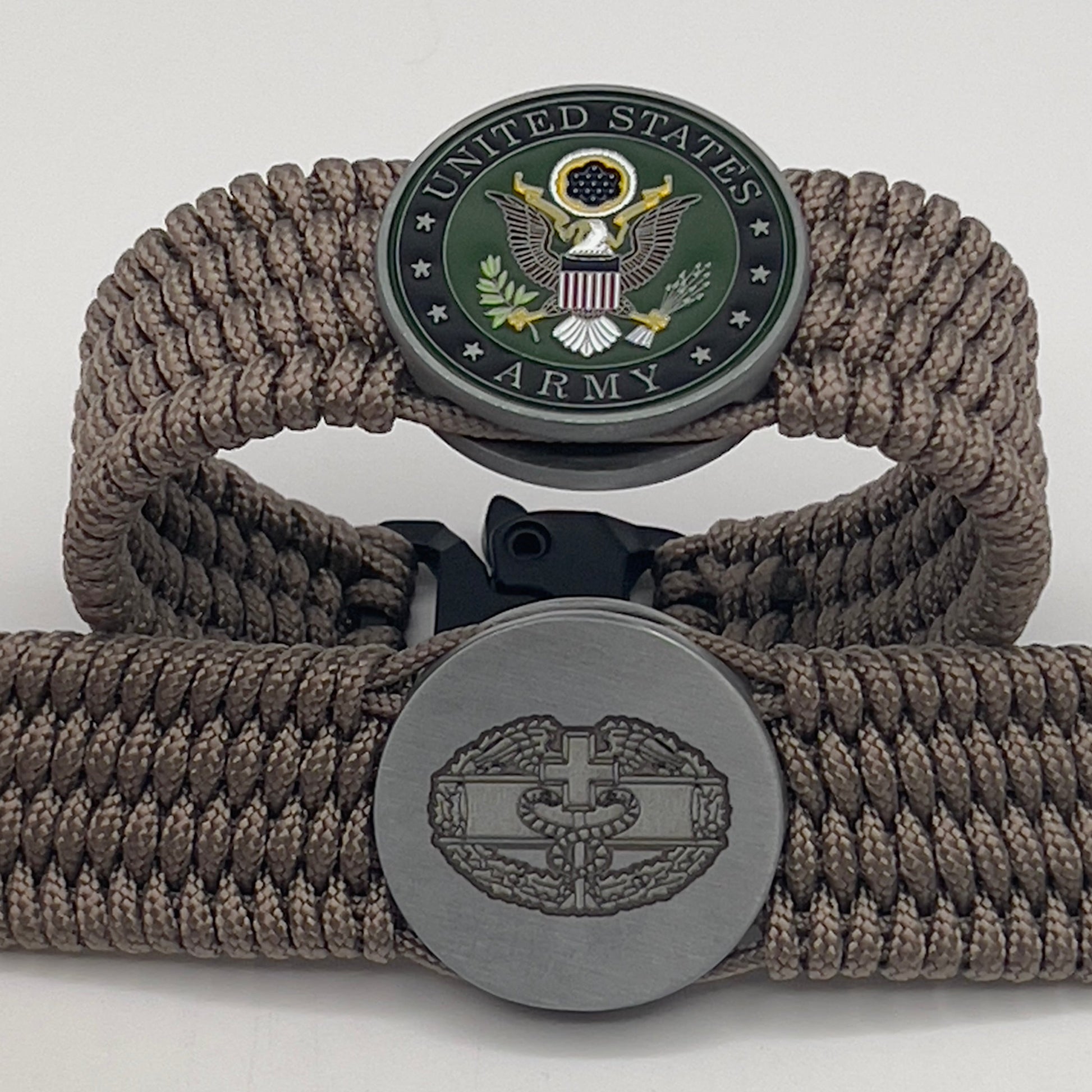Tan US Army Combat Medic badge bracelet