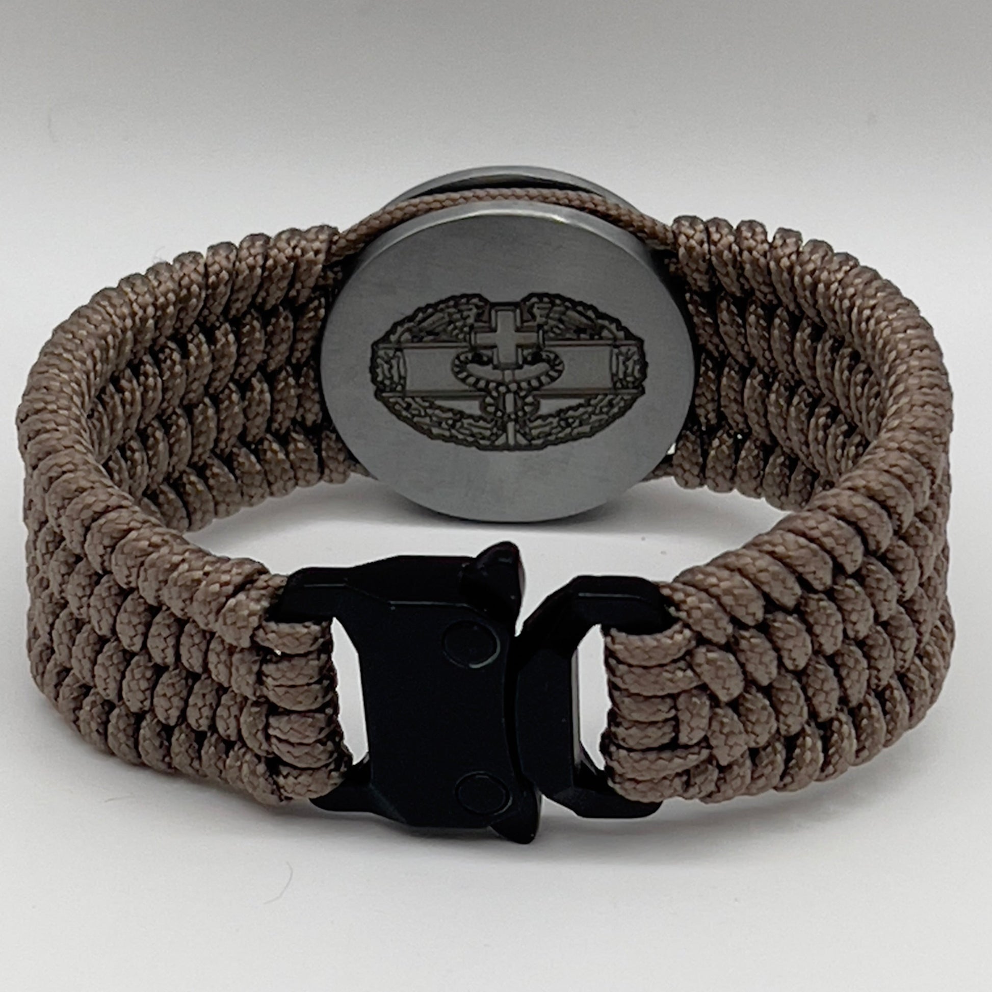Tan US Army Combat Medic badge bracelet