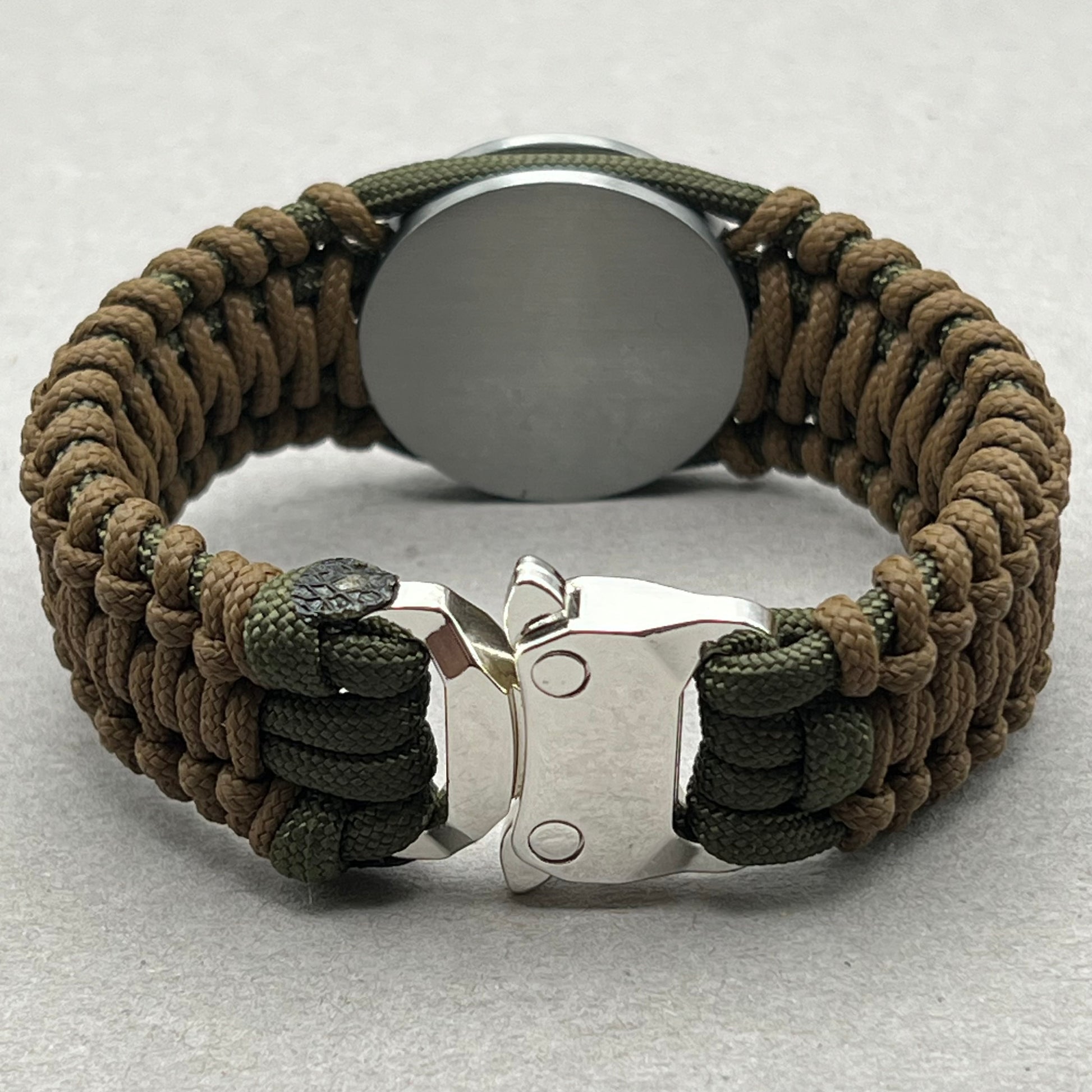 United States Marine Corps Iwo Jima handcrafted paracord bracelet. 3D UV printed injection molded beaded medallion.