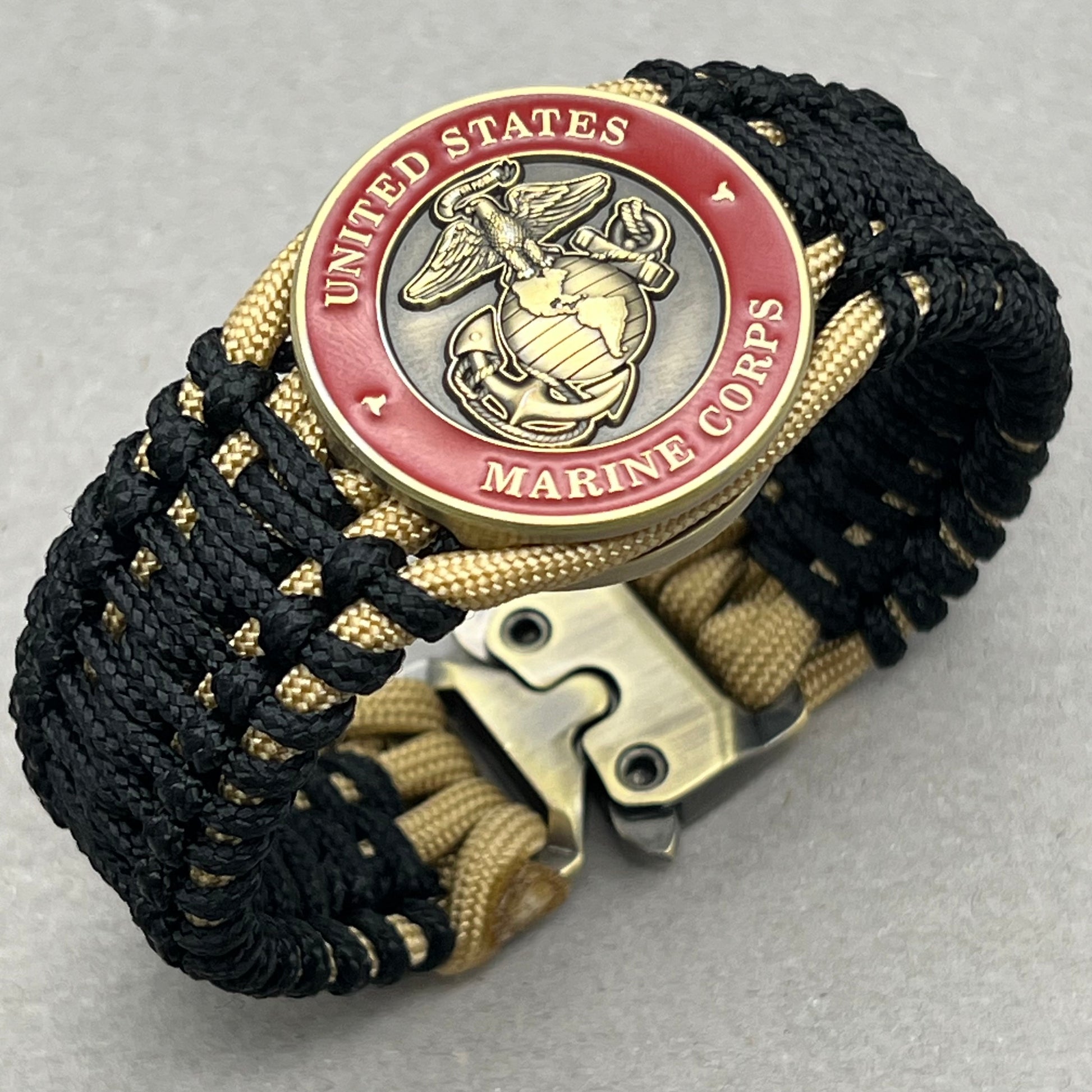 United States Marine Corps paracord bracelet.