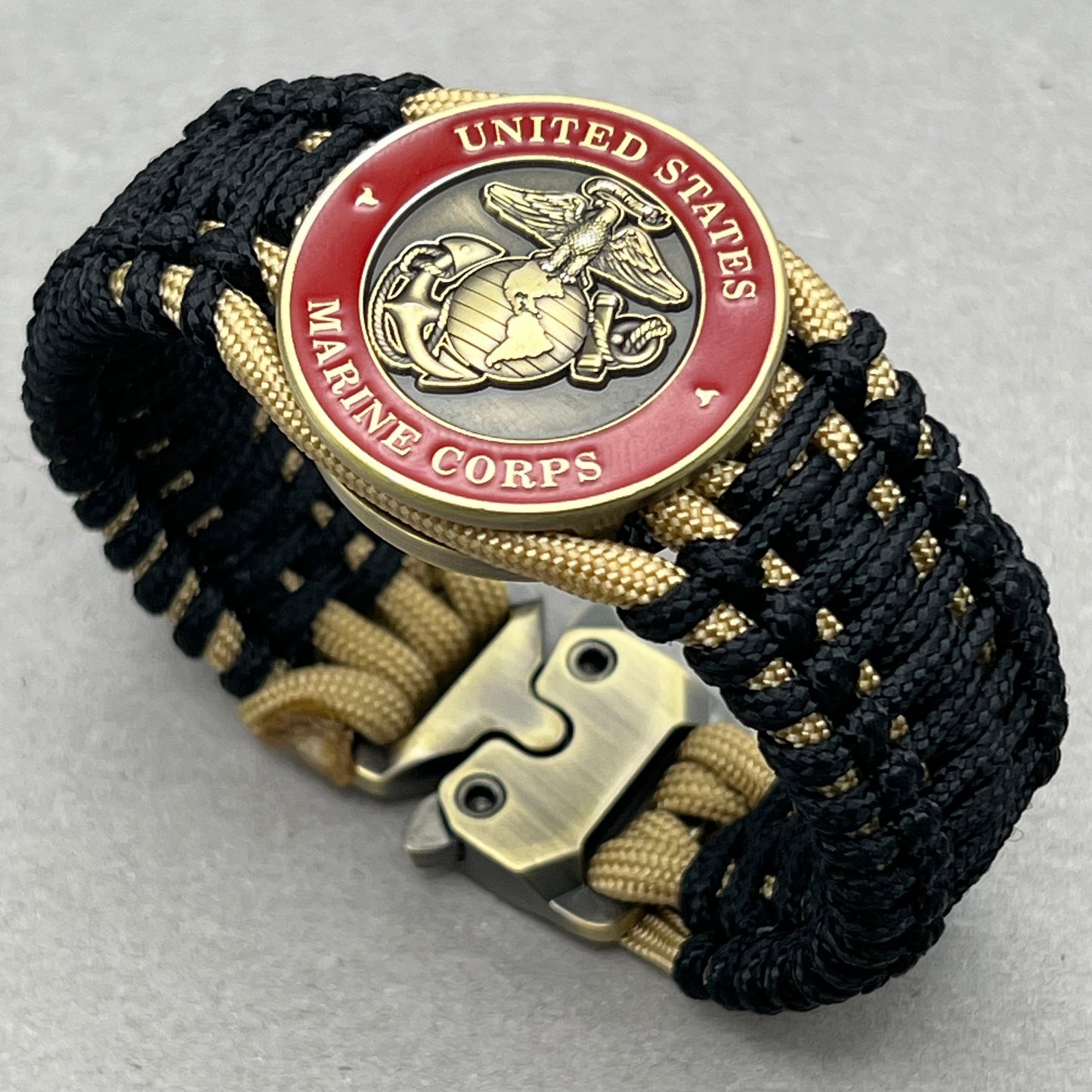 United States Marine Corps paracord bracelet.