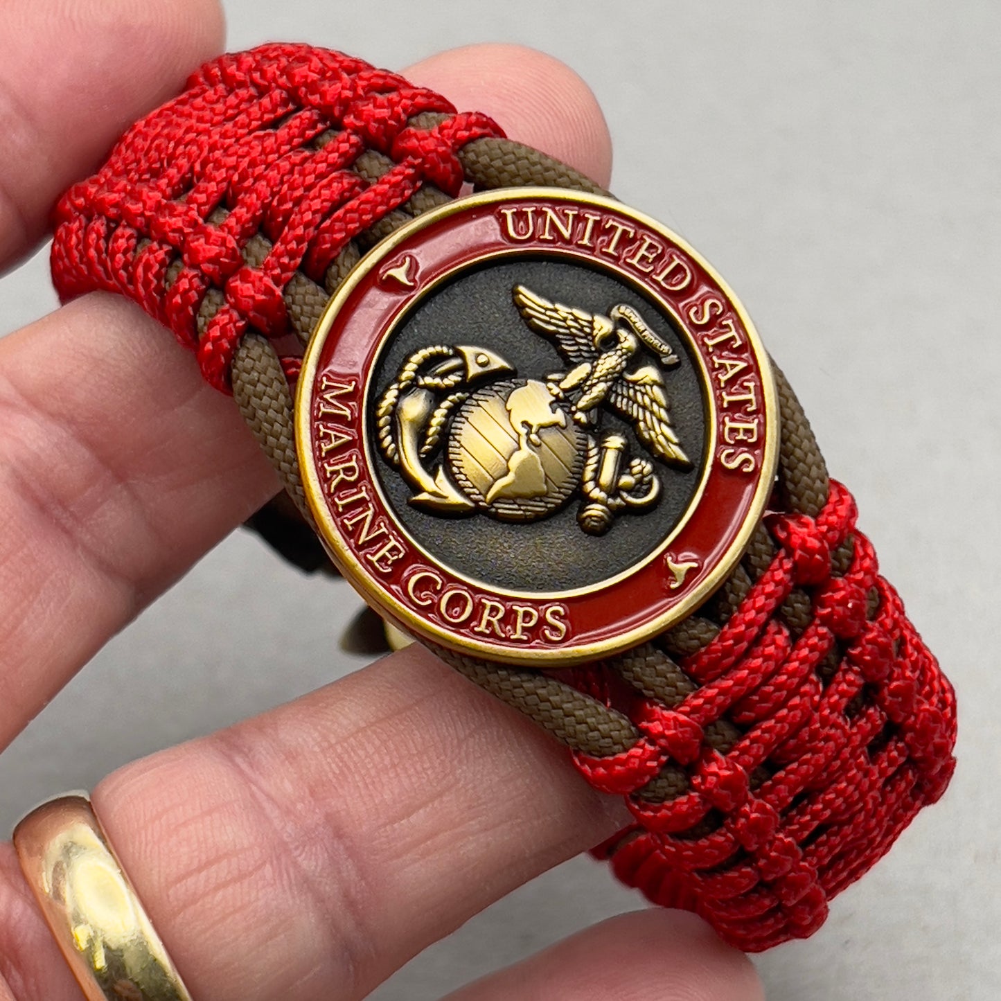 United States Marine Corps paracord bracelet