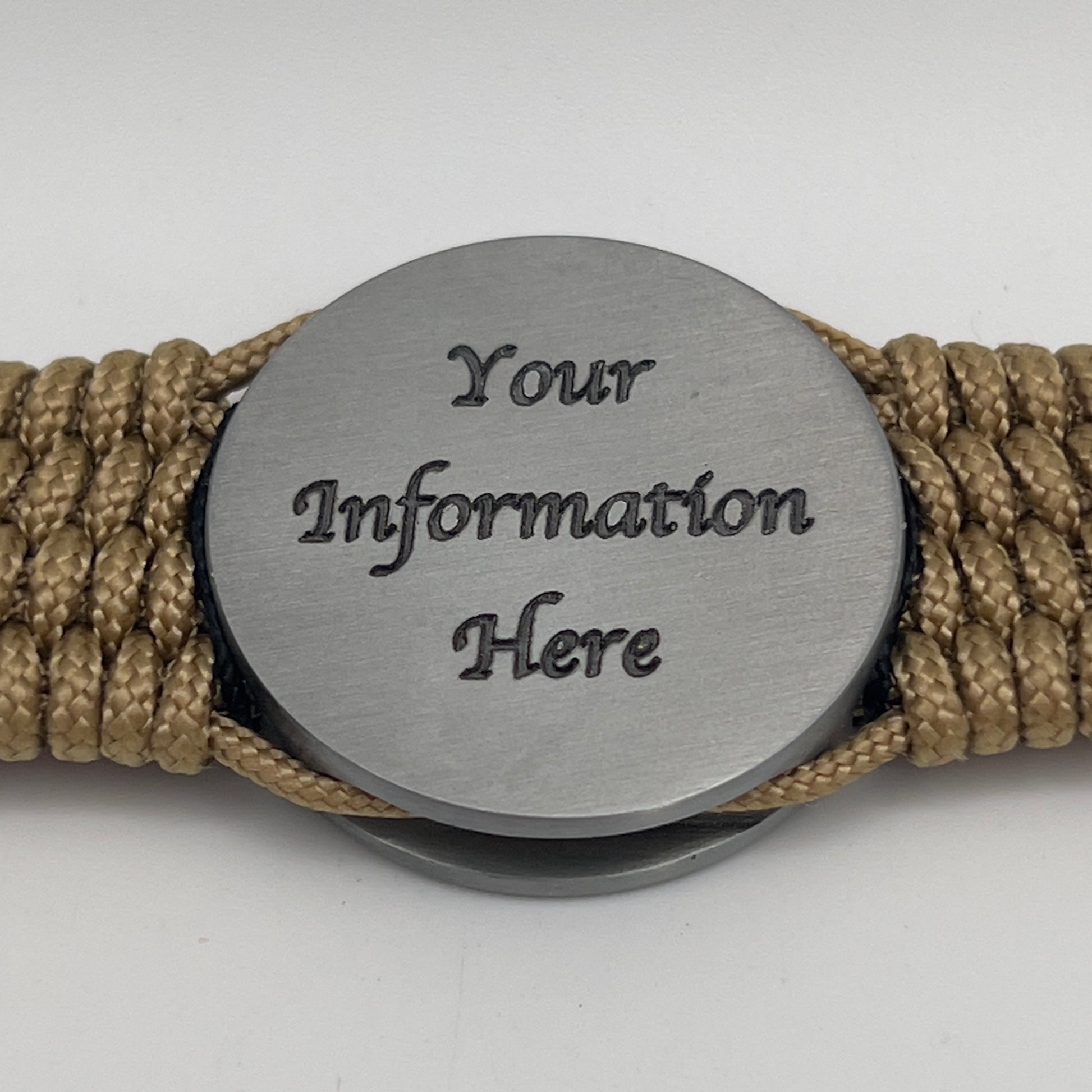 Thin, medium width, flexible and comfortable braided United States Marine Corps Iwo Jima bracelet featuring a UV painted antique silver plated Iwo Jima flag raising medallion, a gold Cobra style tactical buckle and woven with gold Type-1 paracord and Imperial Red and black nano cord.