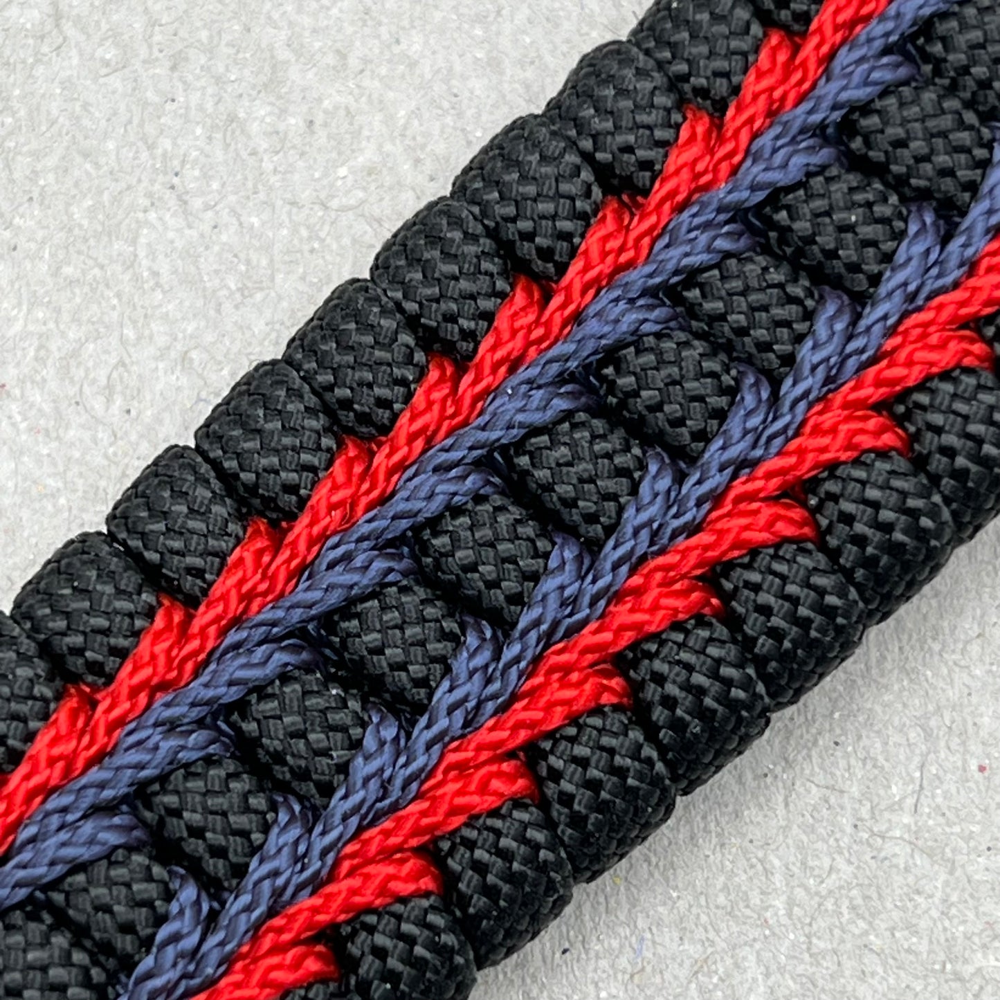 Marine Corps bracelet-Officer EGA-Black, Red & Navy Blue