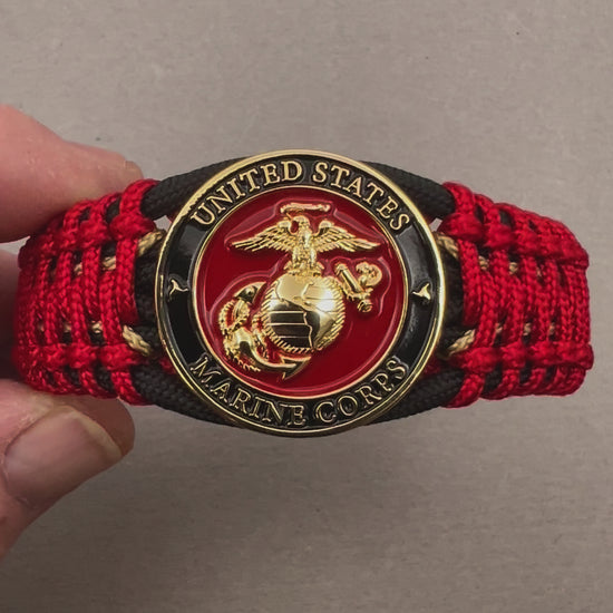 United States Marine Corps paracord bracelet