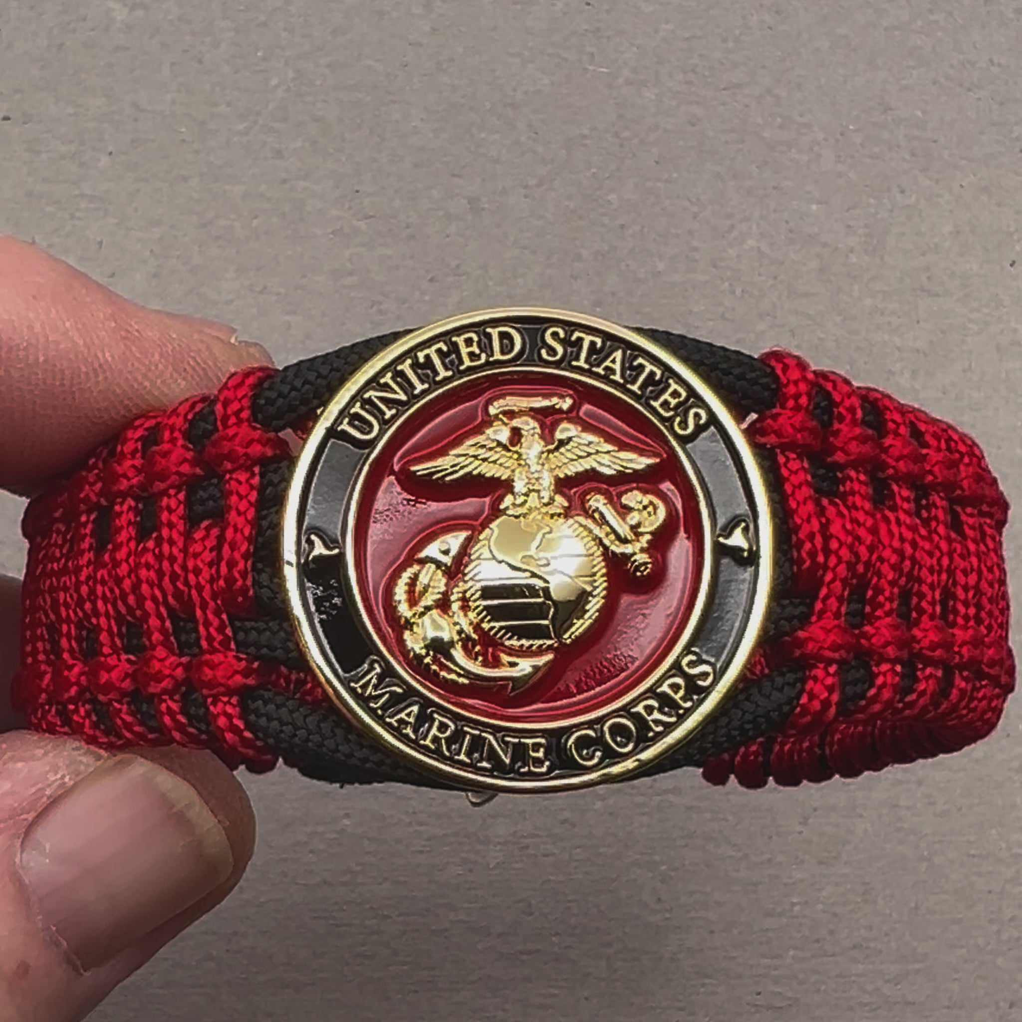 United States Marine Corps paracord bracelet