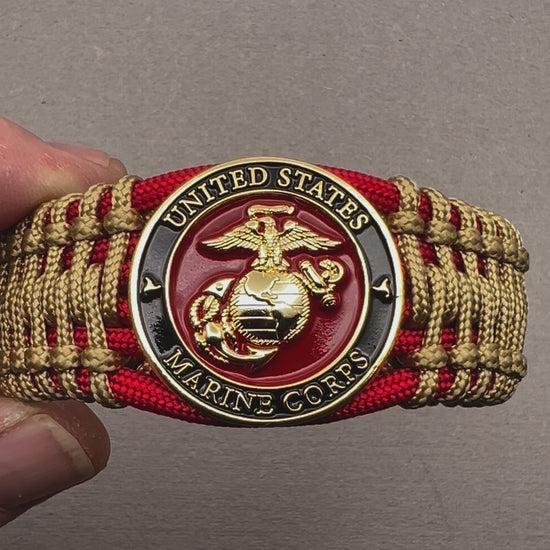 United States Marine Corps paracord bracelet