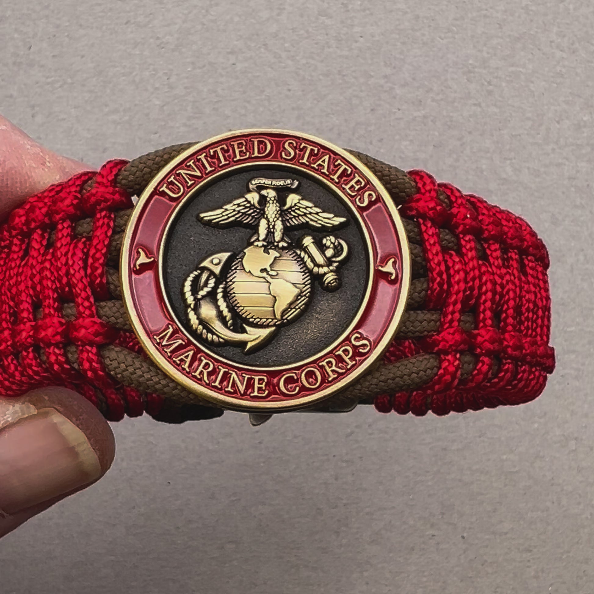 United States Marine Corps paracord bracelet